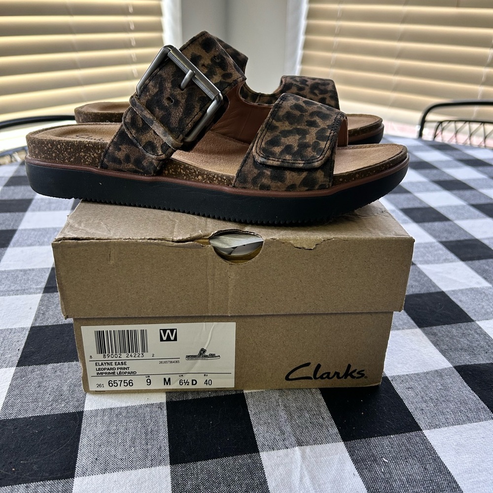 Clarks - Elayne Ease - Leopard Print Sandal